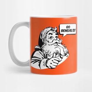 Retro Santa Claus Go Bengals Mug